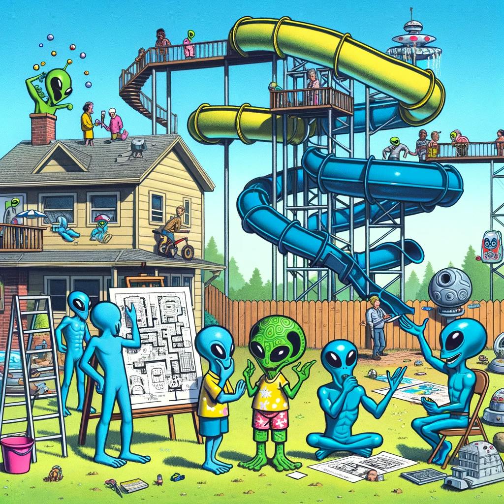 Aliens Invade... To Build a Waterpark?