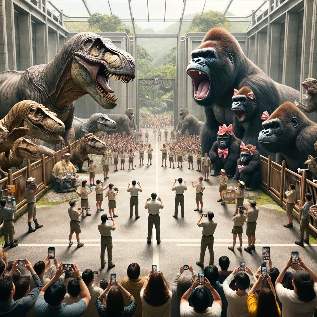 20 T. Rex vs. 20 King Kongs: Start a Zoo, Up to You?
